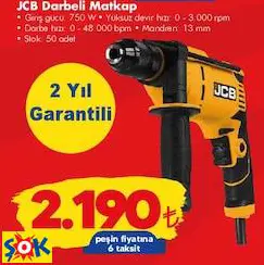JCB DARBELİ MATKAP 750 W JCB DARBELİ MATKAP 750 W